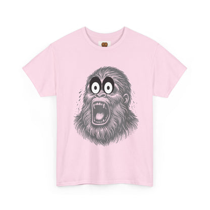 Screaming Ape Graphic Tee — Retro Monochrome Primate Design