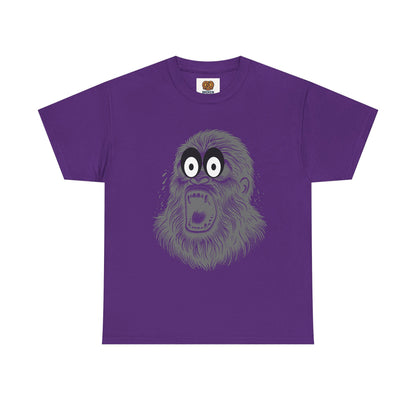 Screaming Ape Graphic Tee — Retro Monochrome Primate Design