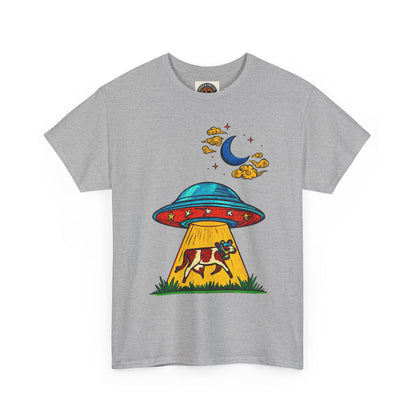 Alien UFO Cow Abduction T-Shirt