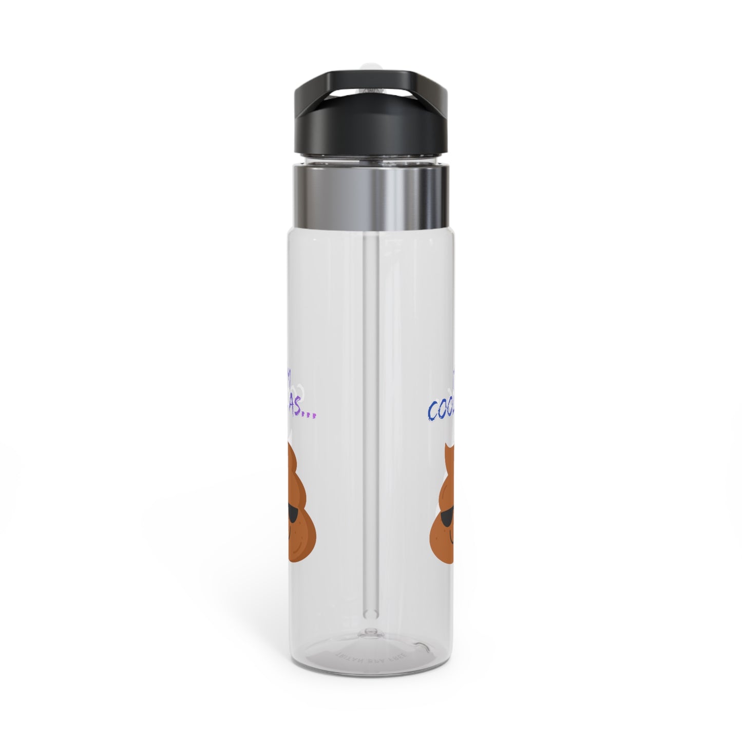 20oz Sport Bottle — "I'm Cool As" Sunglasses Poop Emoji