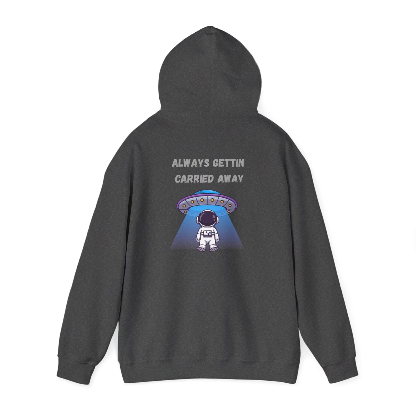 Astronaut UFO Hoodie — "Carried Away" Space Abduction Sweatshirt