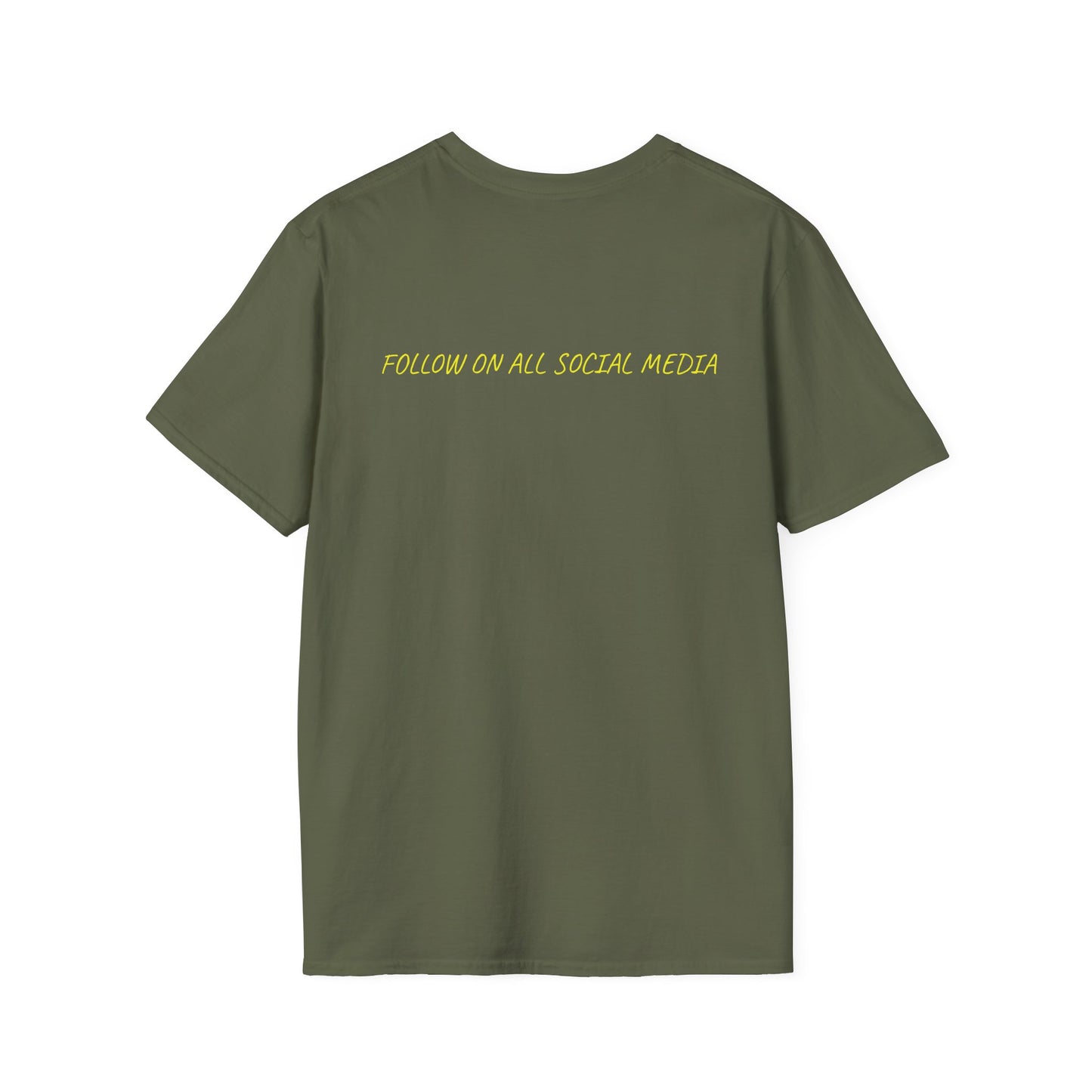 Paranormal Consultant Logo T-Shirt — 'Follow on All Social Media' Back Tee