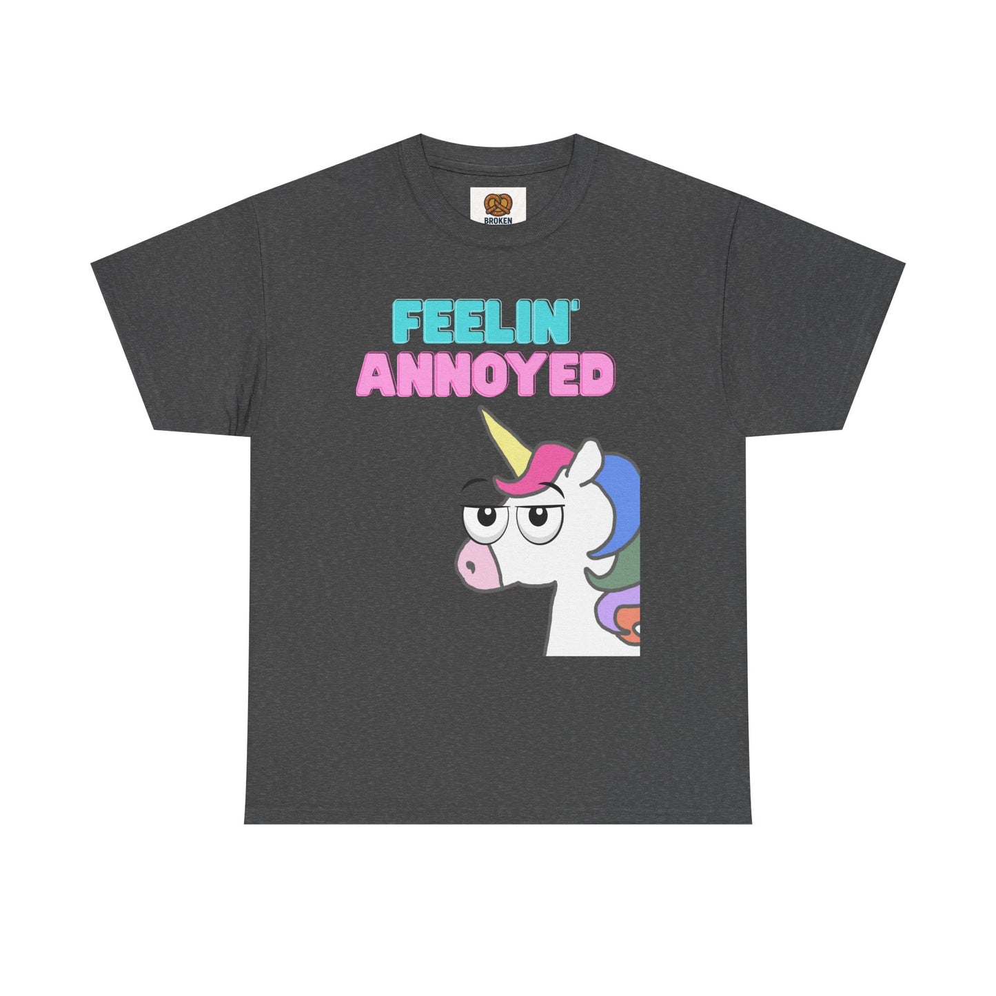 Feelin' Annoyed Unicorn T-Shirt — Funny Cute Graphic Tee for Sarcastic Gifts