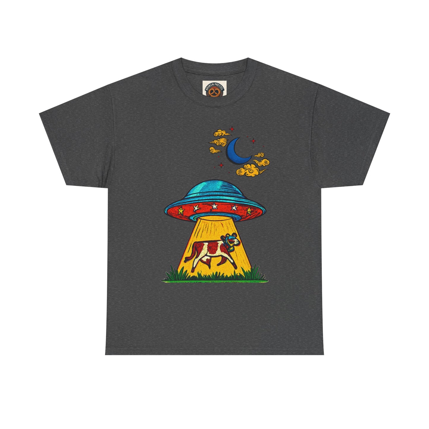 Alien UFO Cow Abduction T-Shirt