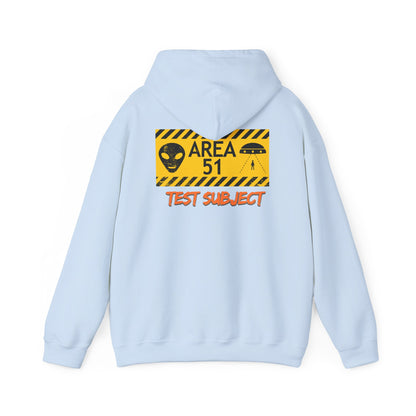 Area 51 Test Subject Hoodie — Alien Graphic Hooded Sweatshirt