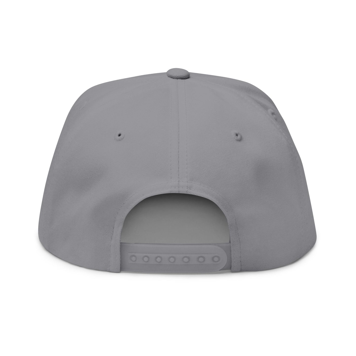 Witchy Cat Embroidered Cap — "Wicca Queen" Flat Bill Snapback