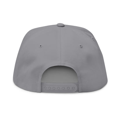 Witchy Cat Embroidered Cap — "Wicca Queen" Flat Bill Snapback