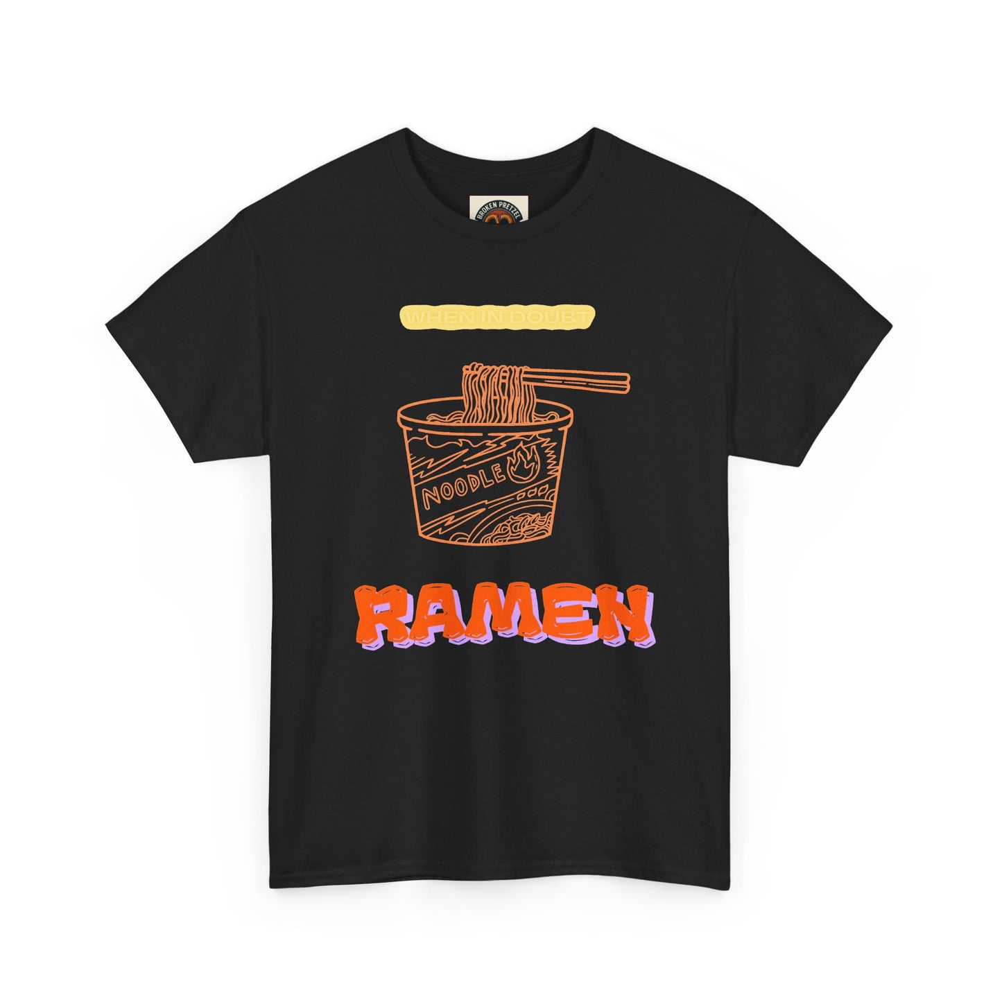 Ramen Cup Graphic Tee – Retro Noodle Illustration Casual T-Shirt