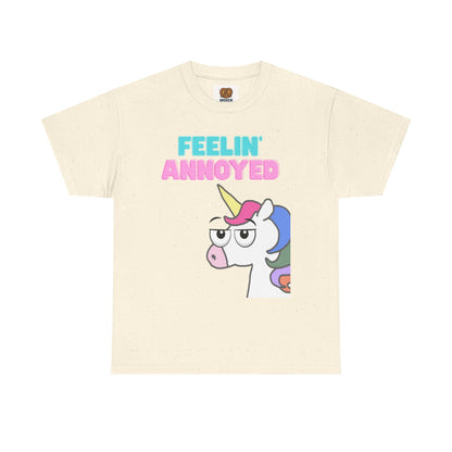 Feelin' Annoyed Unicorn T-Shirt — Funny Cute Graphic Tee for Sarcastic Gifts