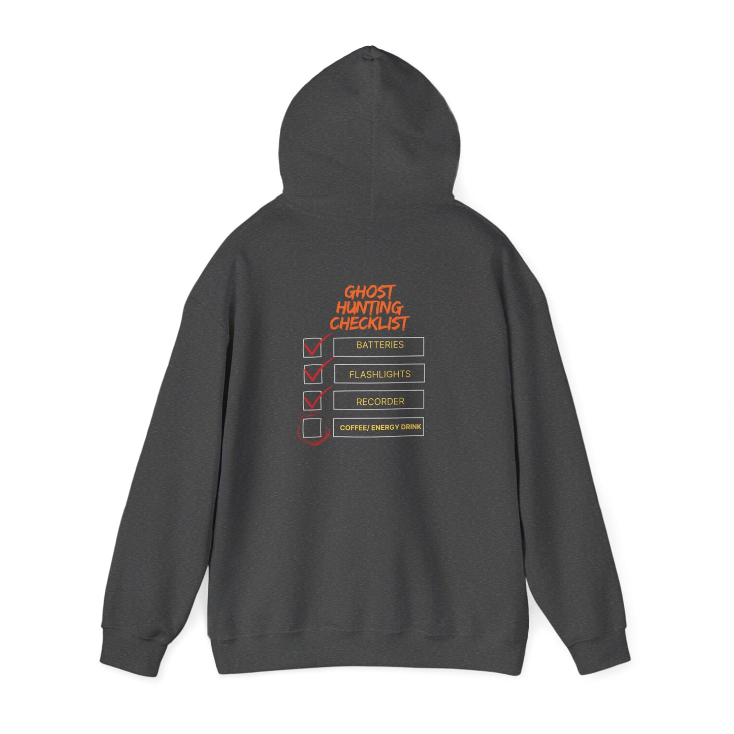 Hunting Checklist Hoodie — Funny Ghost Hunt Crewneck Sweatshirt