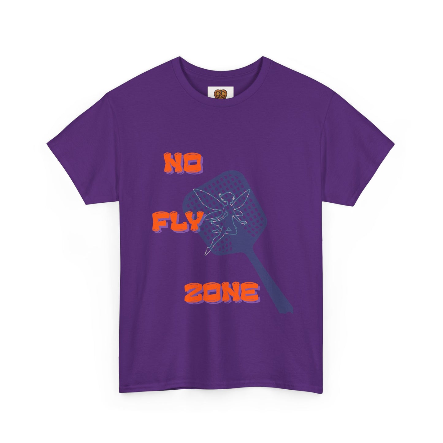 No Fly Zone T‑Shirt — Retro Mosquito Swatter Graphic Tee