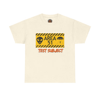 Area 51 Test Subject T-Shirt — Alien Warning Graphic Tee