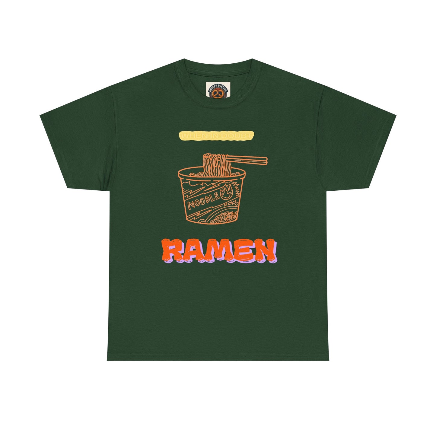 Ramen Cup Graphic Tee – Retro Noodle Illustration Casual T-Shirt