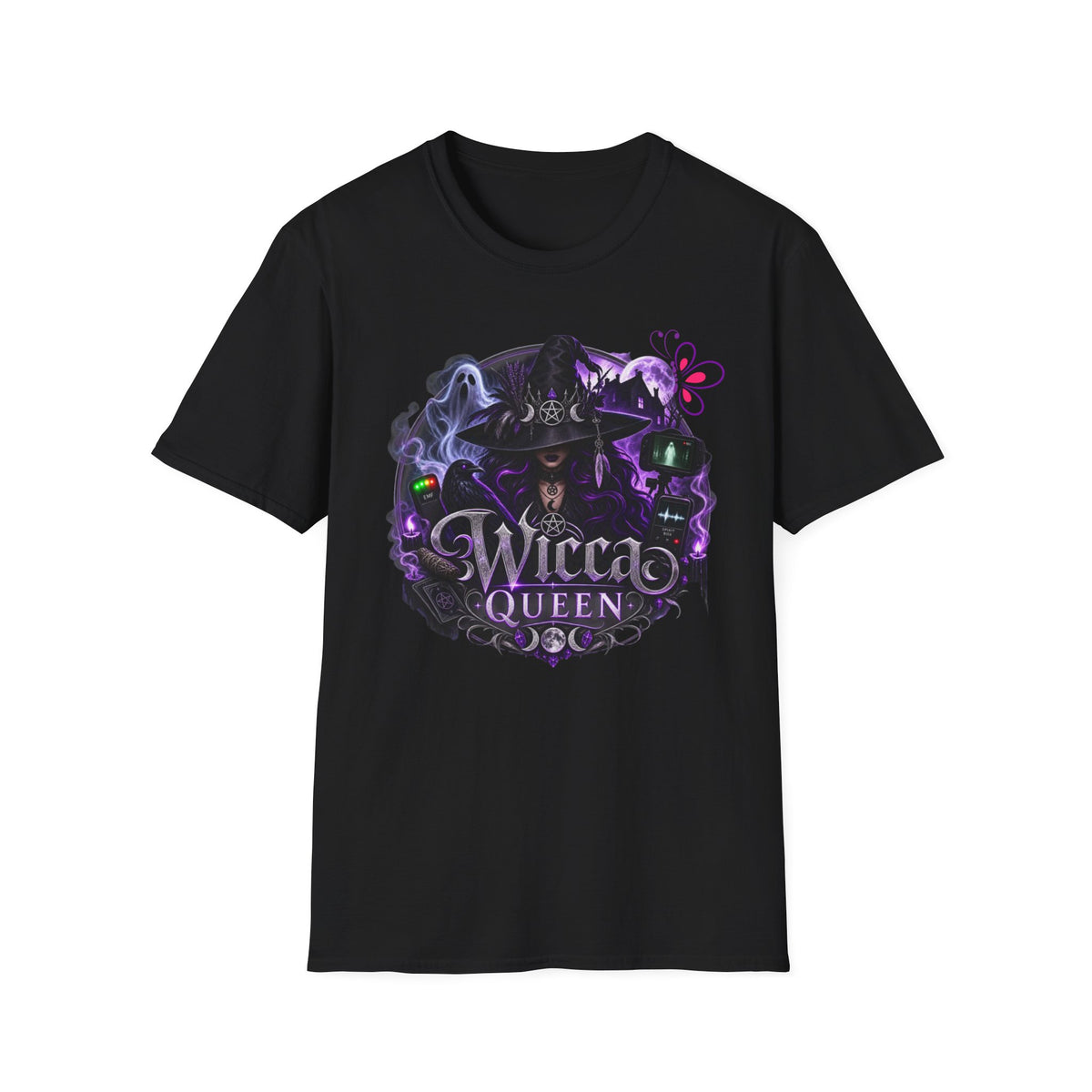 Wiccan Queen T-Shirt — Gothic Witch Graphic Tee
