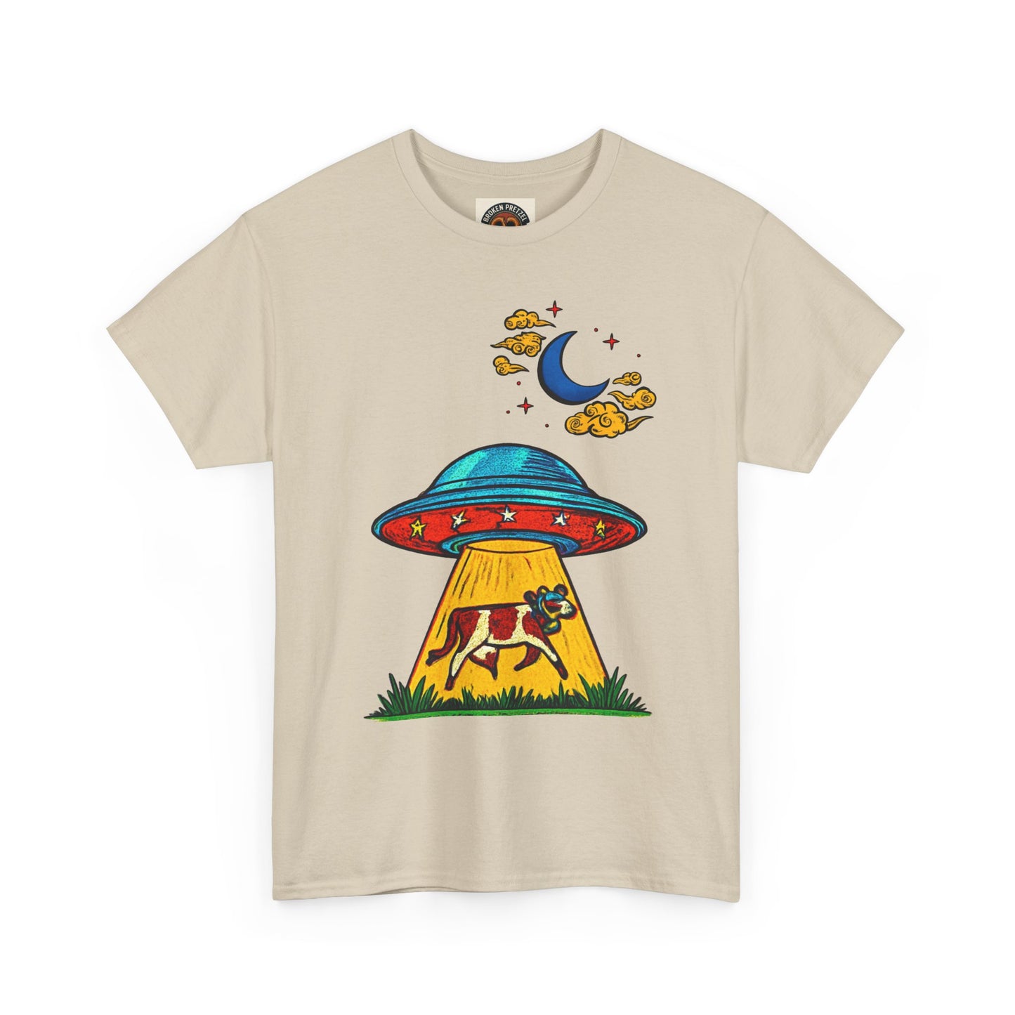 Alien UFO Cow Abduction T-Shirt