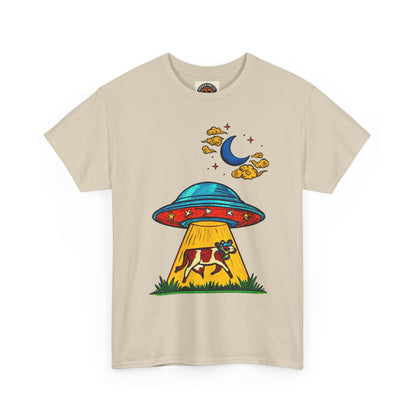Alien UFO Cow Abduction T-Shirt