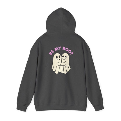 Ghost Hug Hoodie – “Be My Boo?” Cute Couple Halloween Sweatshirt