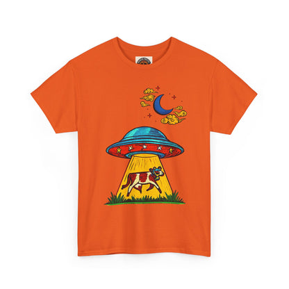 Alien UFO Cow Abduction T-Shirt