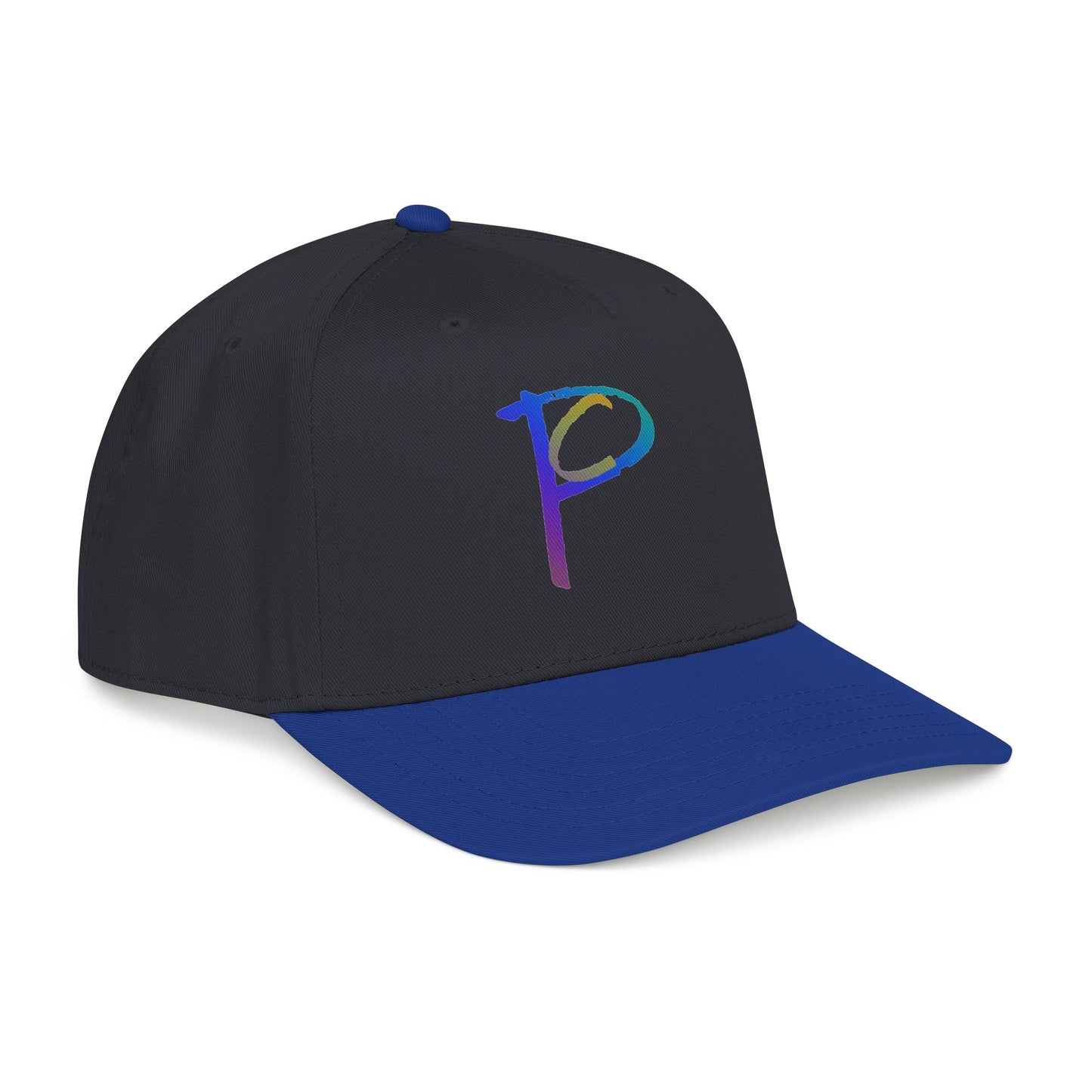 P Rainbow Gradient 'P' Embroidered Baseball Cap