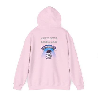 Astronaut UFO Hoodie — "Carried Away" Space Abduction Sweatshirt