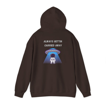 Astronaut UFO Hoodie — "Carried Away" Space Abduction Sweatshirt