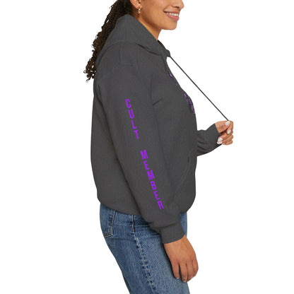 Witchy Black Hoodie - "Wicca Queen" Gothic Witch Cat Pullover