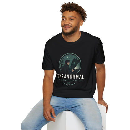 Paranormal Consultant T-Shirt — Ghost Hunter Illustration Tee