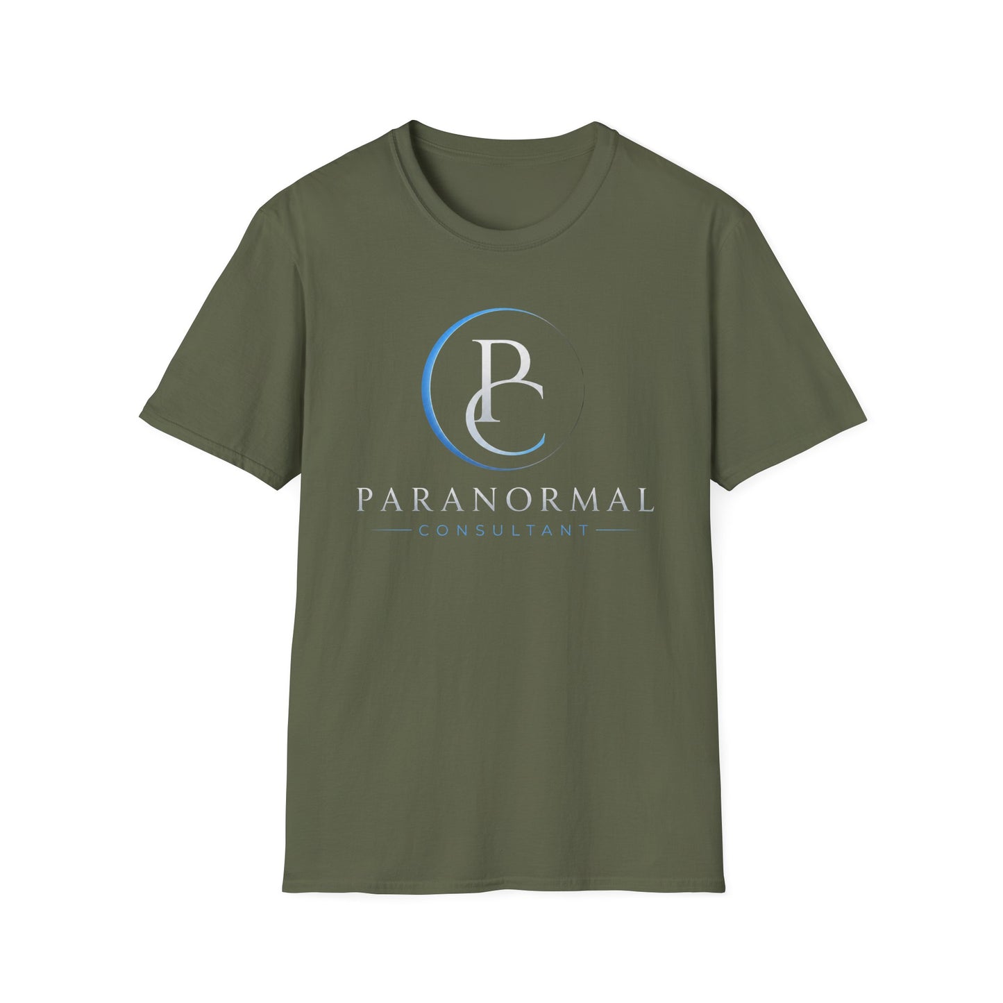 Paranormal Consultant Logo T-Shirt — 'Follow on All Social Media' Back Tee