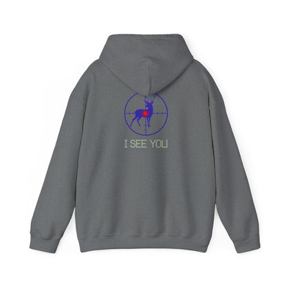 I See You Buck Deer Hoodie – Hunting Target Graphic Sweatshirt