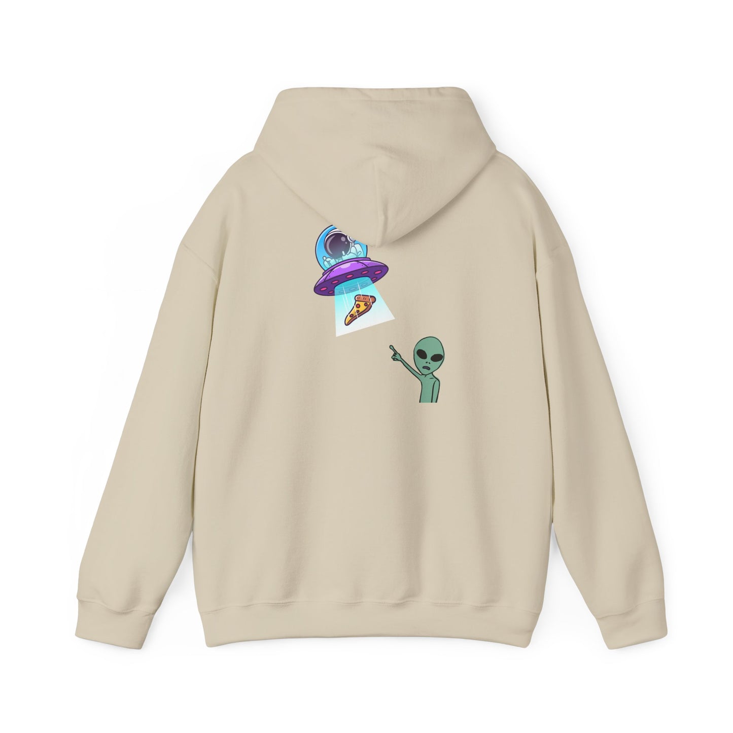 Alien UFO Hoodie — Cute Alien Abduction Graphic Pullover