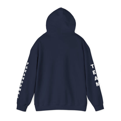 Paranormal Team Hoodie – Black Sleeve Print Hooded Sweatshirt