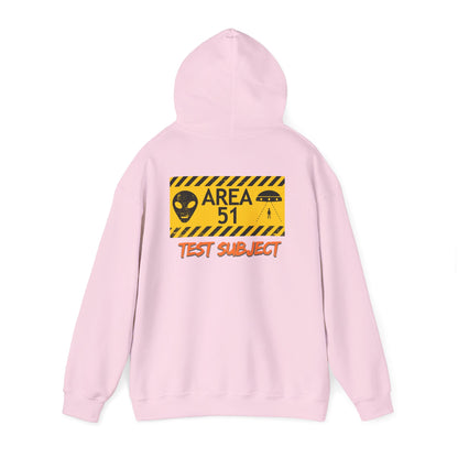 Area 51 Test Subject Hoodie — Alien Graphic Hooded Sweatshirt