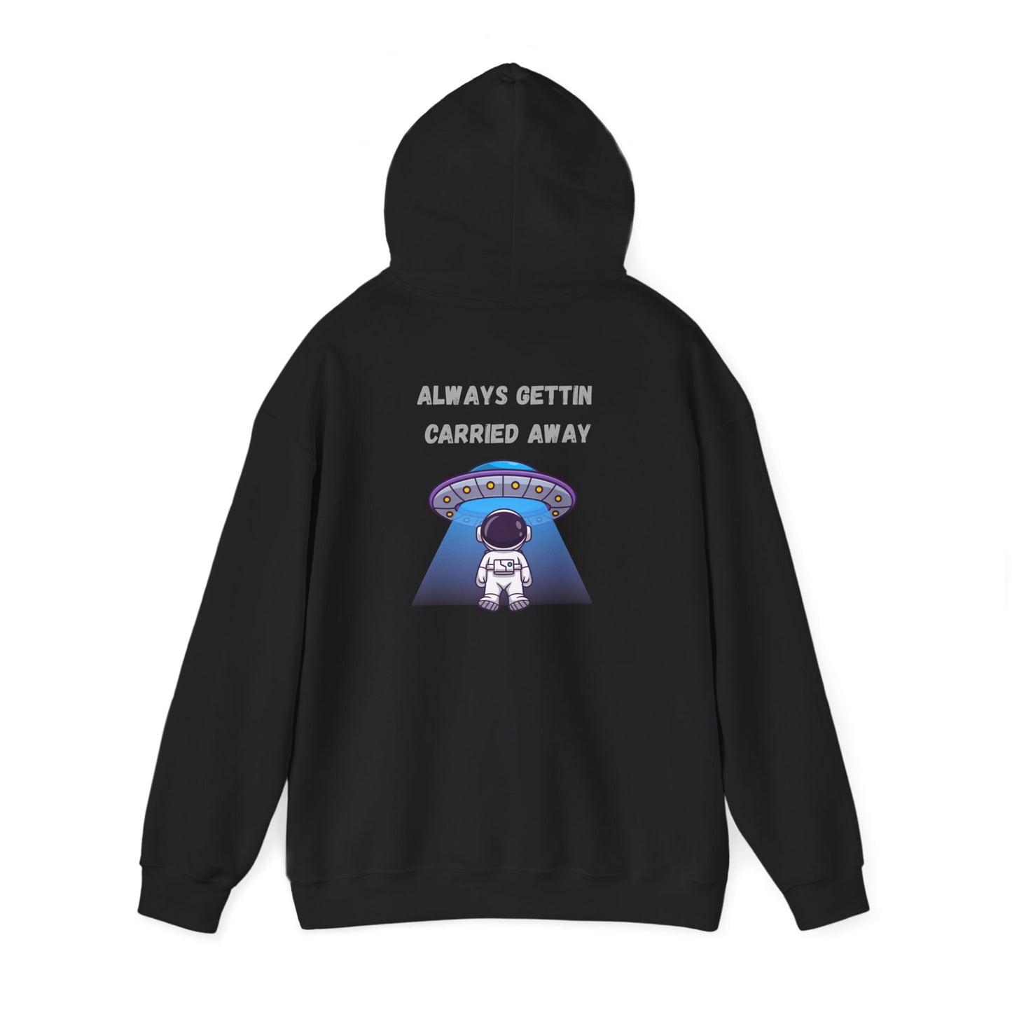 Astronaut UFO Hoodie — "Carried Away" Space Abduction Sweatshirt