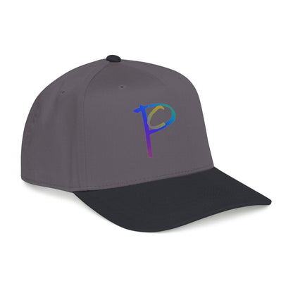 P Rainbow Gradient 'P' Embroidered Baseball Cap