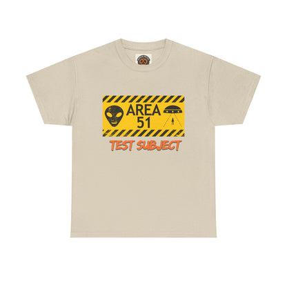 Area 51 Test Subject T-Shirt — Alien Warning Graphic Tee
