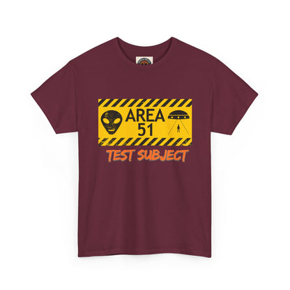 Area 51 Test Subject T-Shirt — Alien Warning Graphic Tee