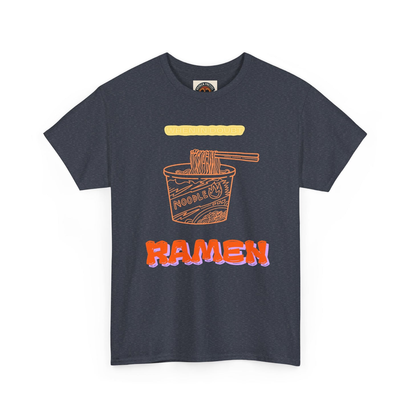Ramen Cup Graphic Tee – Retro Noodle Illustration Casual T-Shirt