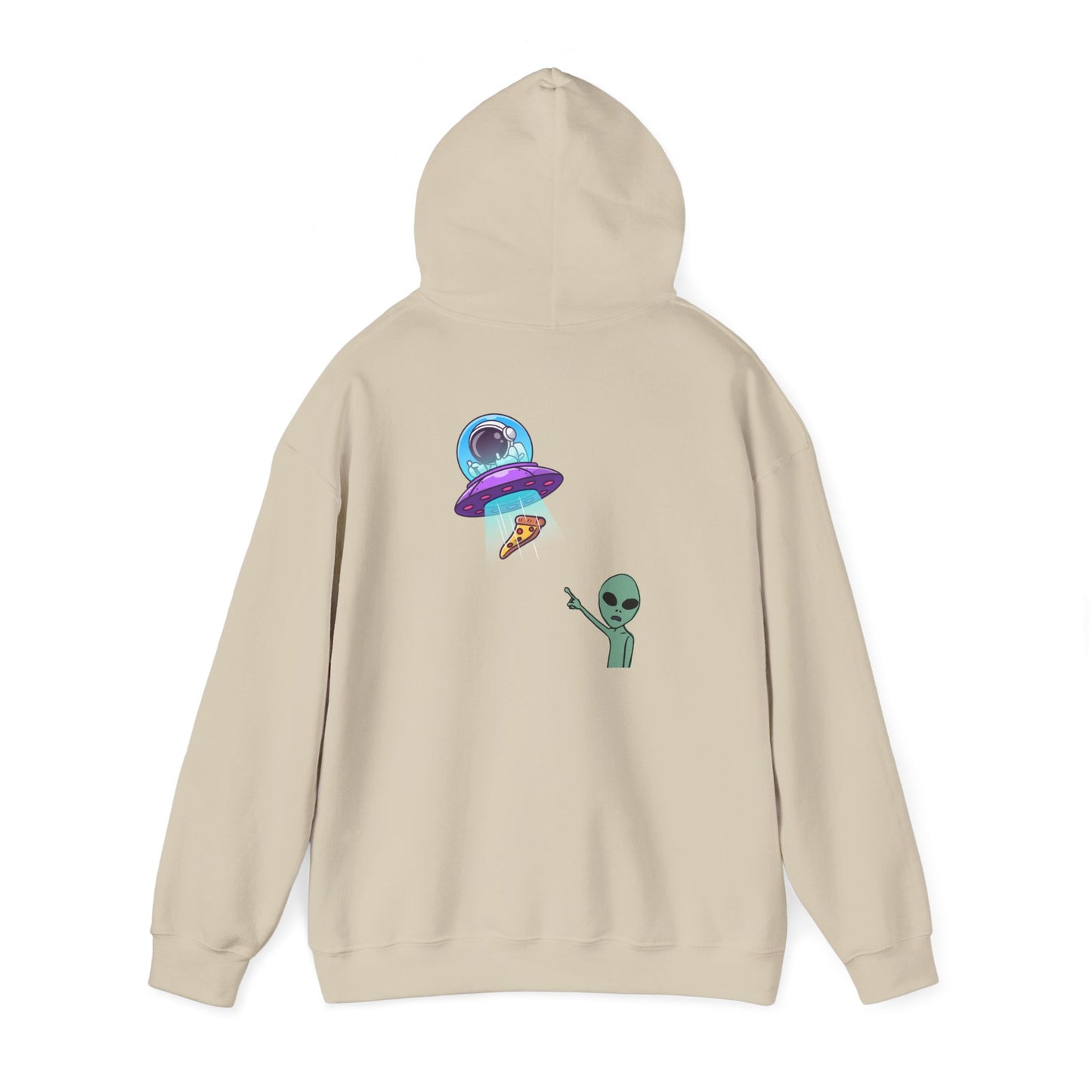 Alien UFO Hoodie — Cute Alien Abduction Graphic Pullover