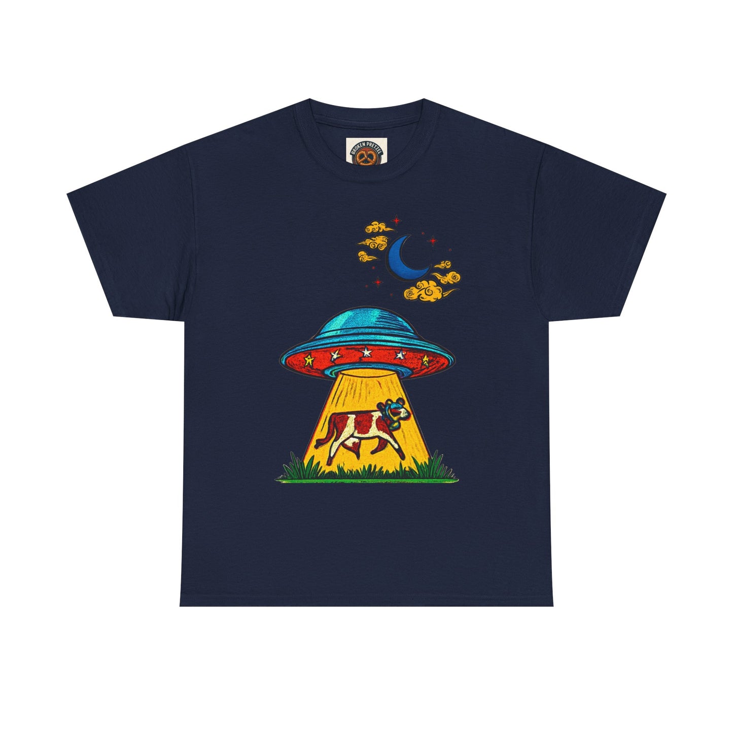 Alien UFO Cow Abduction T-Shirt