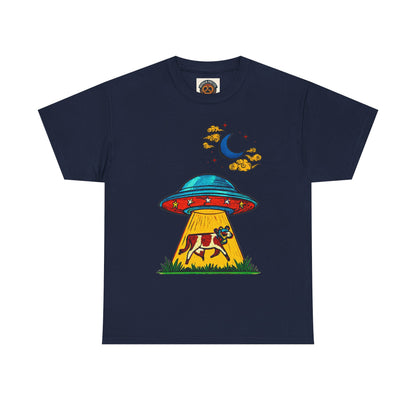 Alien UFO Cow Abduction T-Shirt