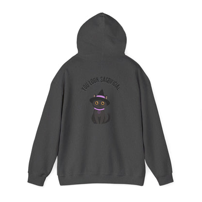 Witch Cat Hoodie – "You Look Purrrfect" Cute Black Cat Halloween Sweatshirt
