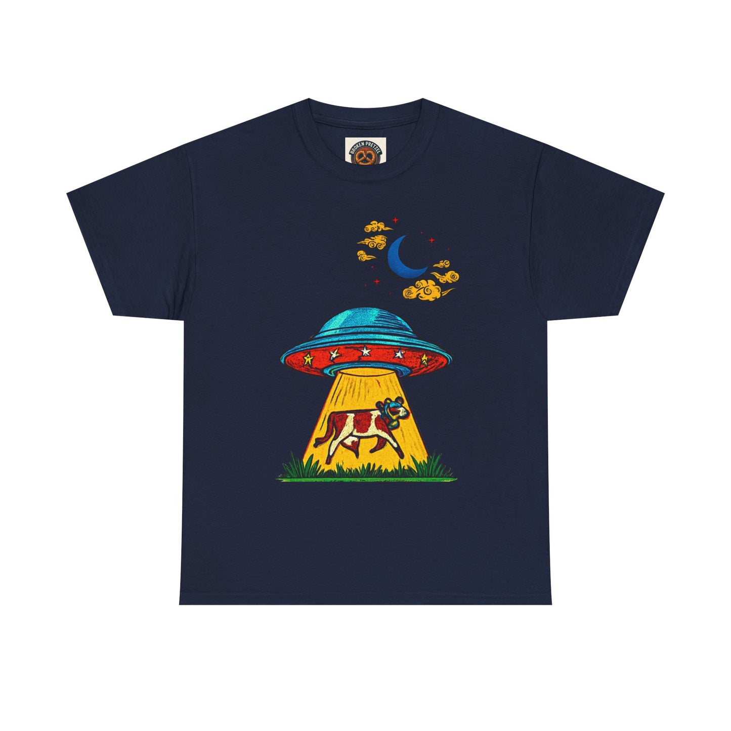 Alien UFO Cow Abduction T-Shirt