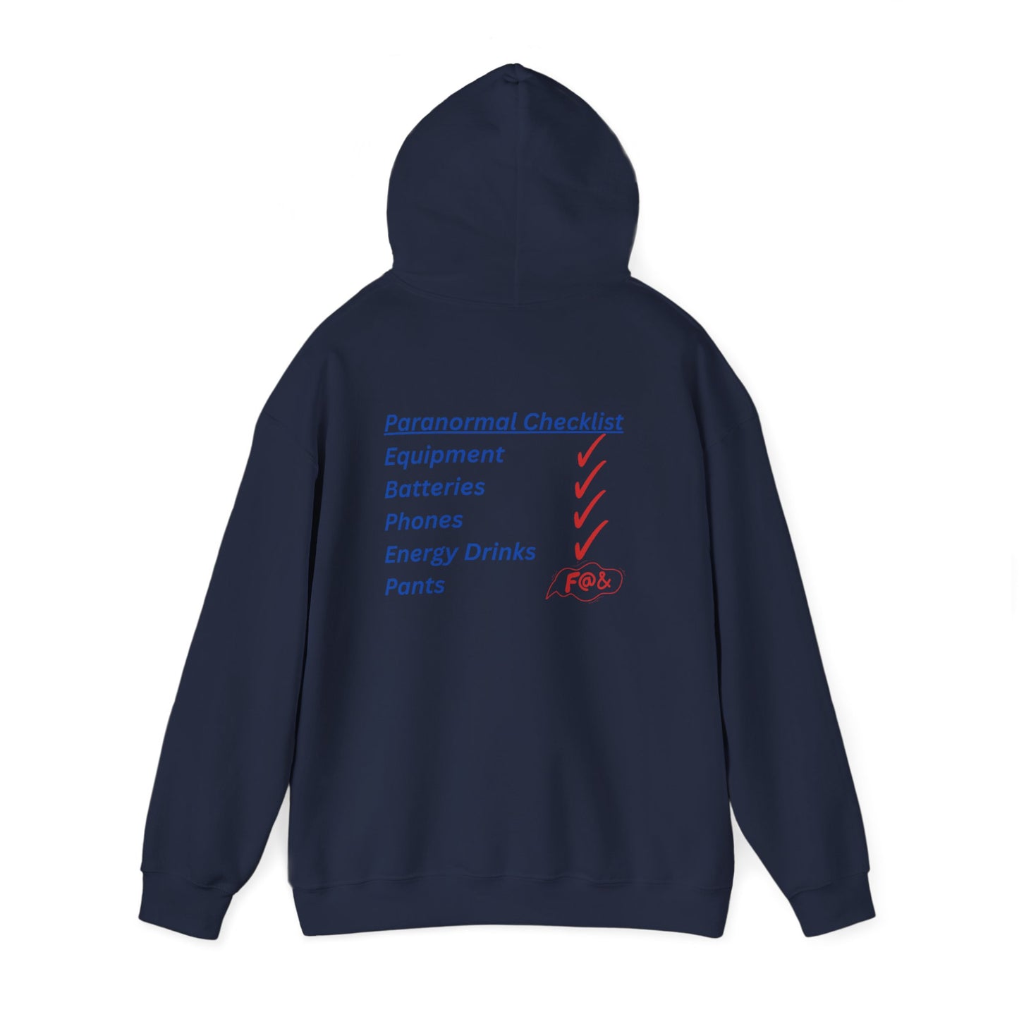 Paranormal Checklist Hoodie — Ghost Hunter Hooded Sweatshirt