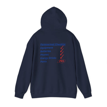 Paranormal Checklist Hoodie — Ghost Hunter Hooded Sweatshirt