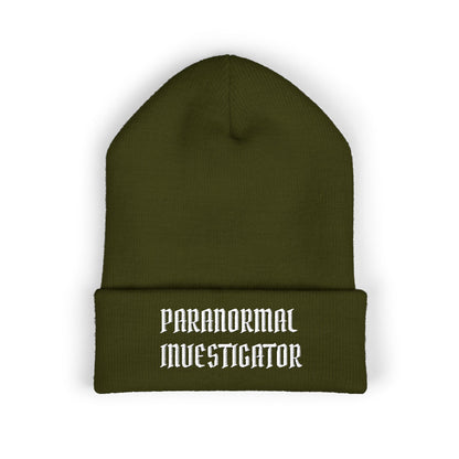 Paranormal Investigator Embroidered Beanie