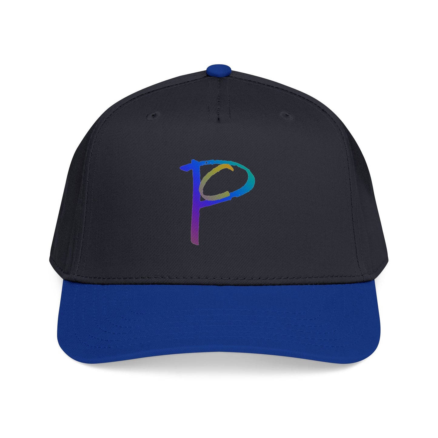 P Rainbow Gradient 'P' Embroidered Baseball Cap