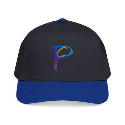 P Rainbow Gradient 'P' Embroidered Baseball Cap