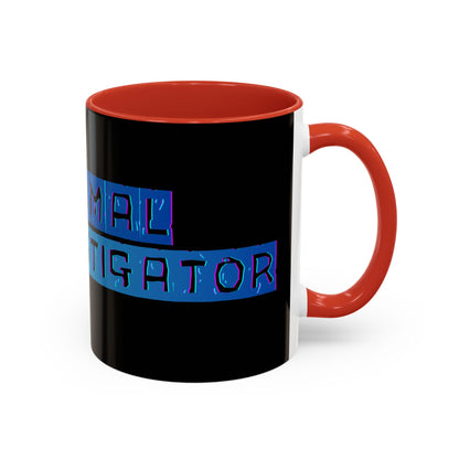 Paranormal Investigator Accent Coffee Mug – Blue Ribbon Design (11/15oz)