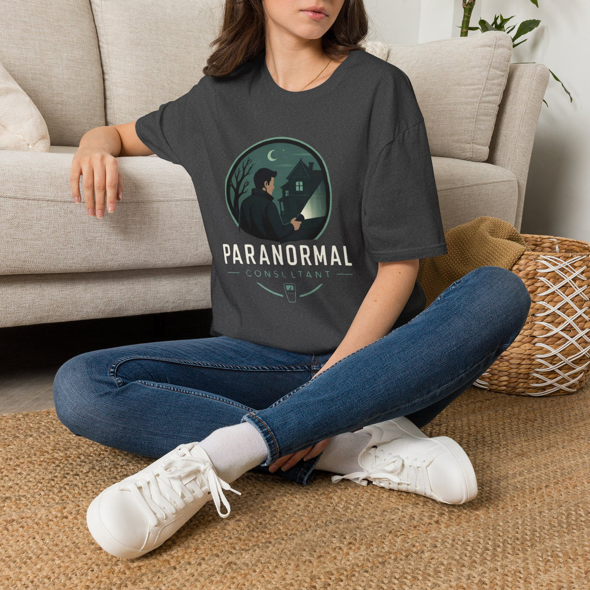 Paranormal Consultant T-Shirt — Ghost Hunter Illustration Tee