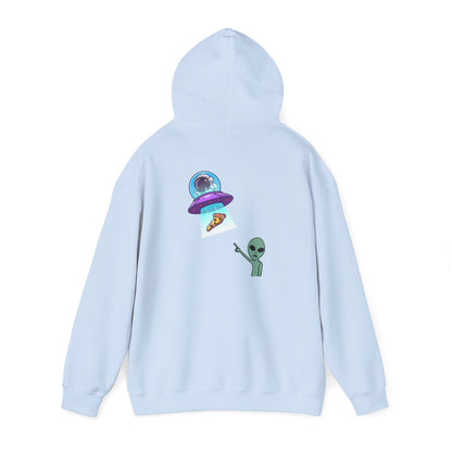 Alien UFO Hoodie — Cute Alien Abduction Graphic Pullover